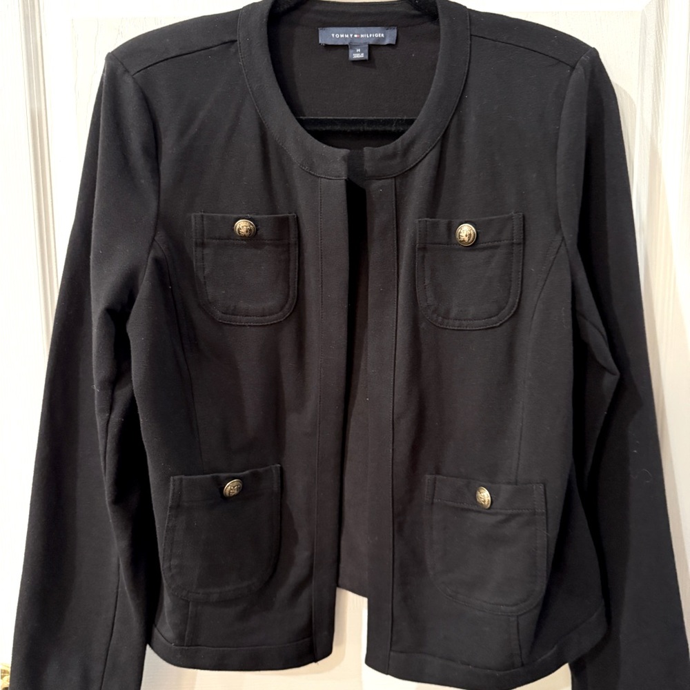 Tommy Hilfiger Black Cropped Jacket